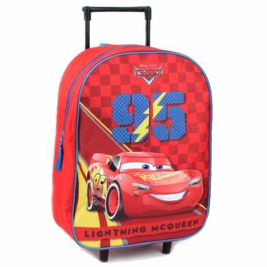 Cars handbagage reiskoffer/trolley 39 cm voor kinderen