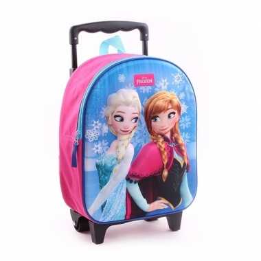 Frozen koffer trolley roze voor meisjes
