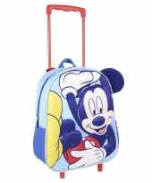 Disney mickey mouse trolley reiskoffer rugtas voor kinderen