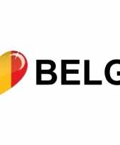 I love belgie vlag sticker 19 6 cm