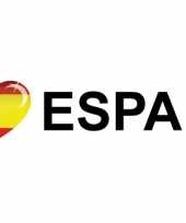 Spanje i love espana sticker 19 x 4 cm
